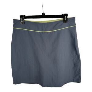 Kavu Womens size 14 Nylon Athletic Outdoor Hiking Skort Skirt Blue Gray